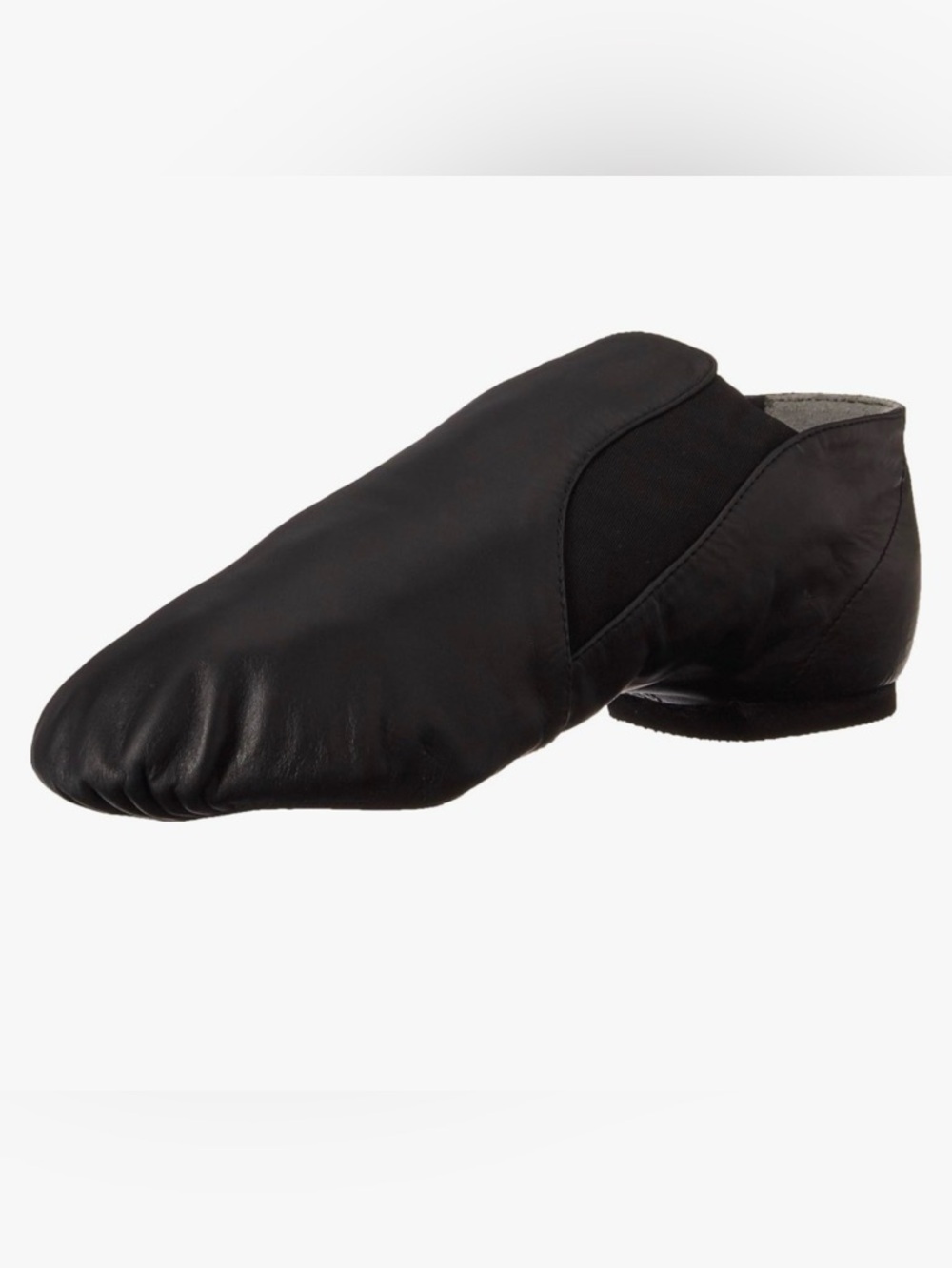 Bloch Black Leather Slip-on Jazz Shoes